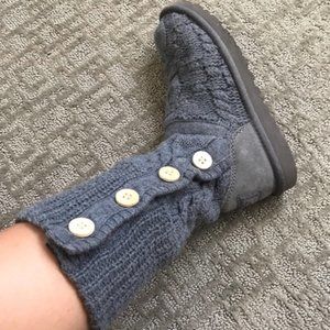grey knit ugg boots